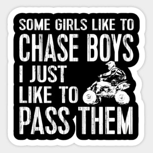 Ladies Quad Atv Utv 4 Wheeler Mudding Racing Chase Sticker